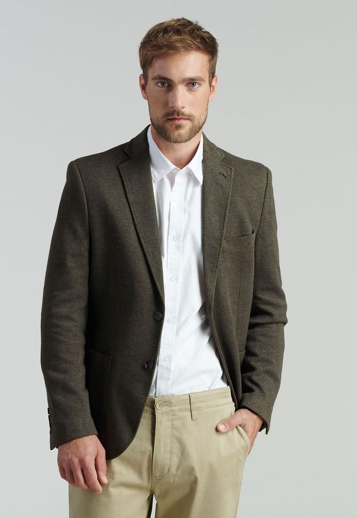 Blazer Dover Smart Casual Brown-0
