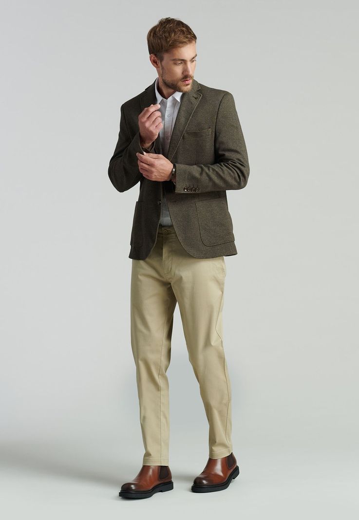 Blazer Dover Smart Casual Brown-1