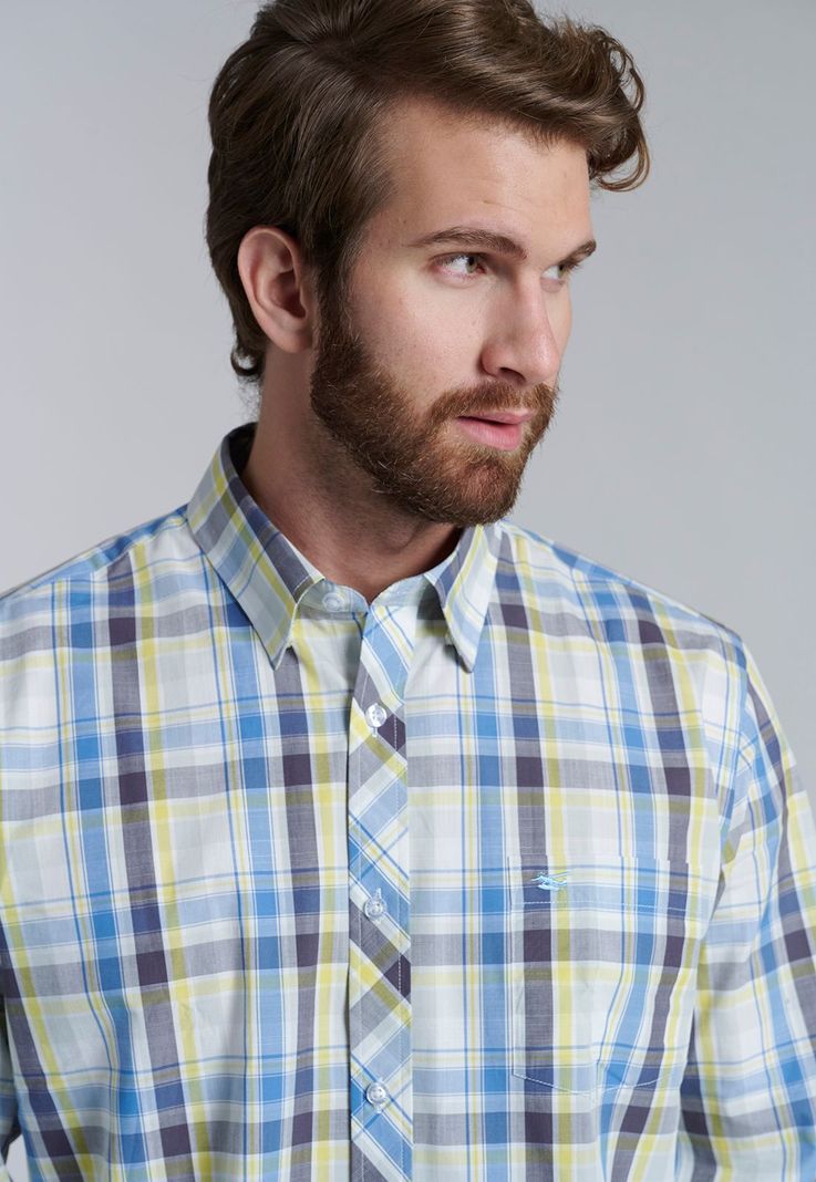 Camisa Check Orlando F Yellow-2
