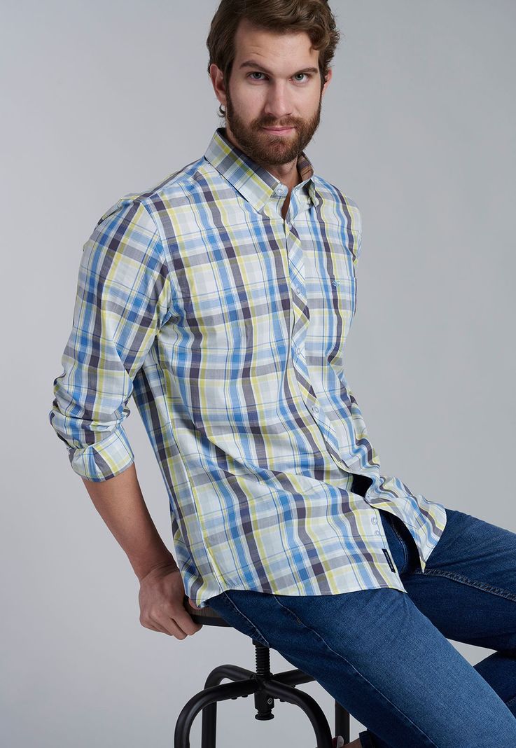 Camisa Check Orlando F Yellow-4