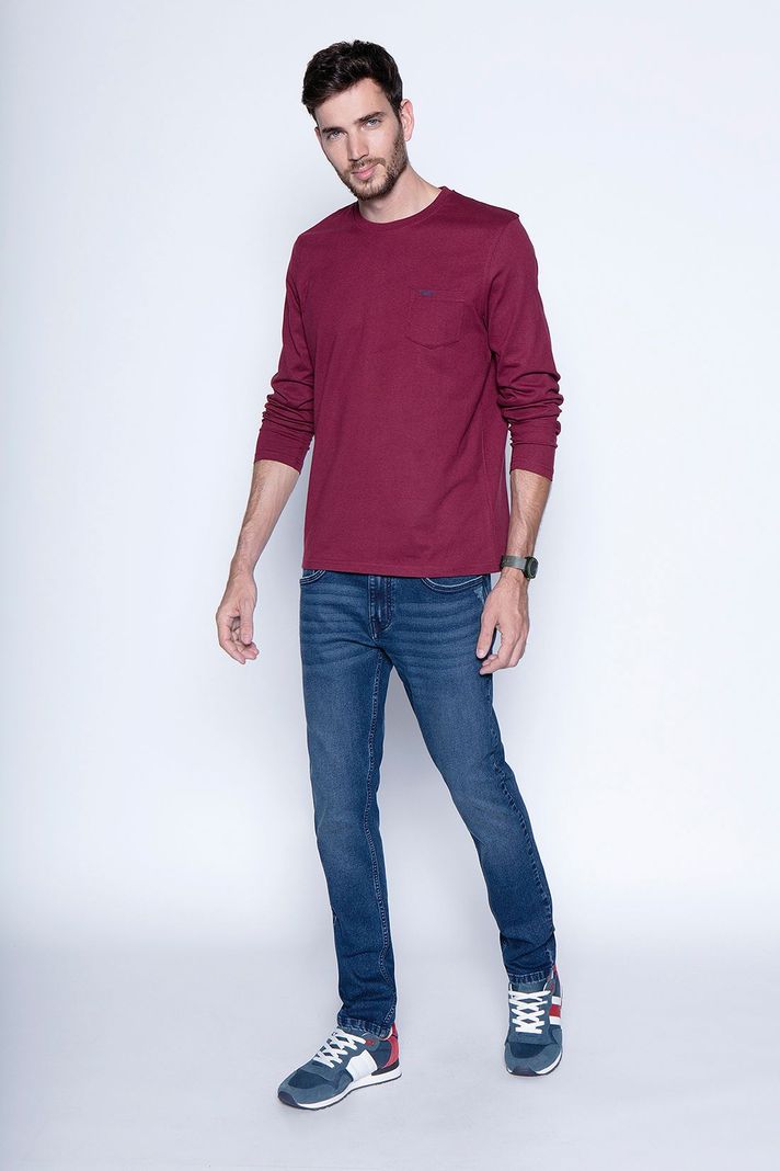 Polera Básica Ml Burgundy-3