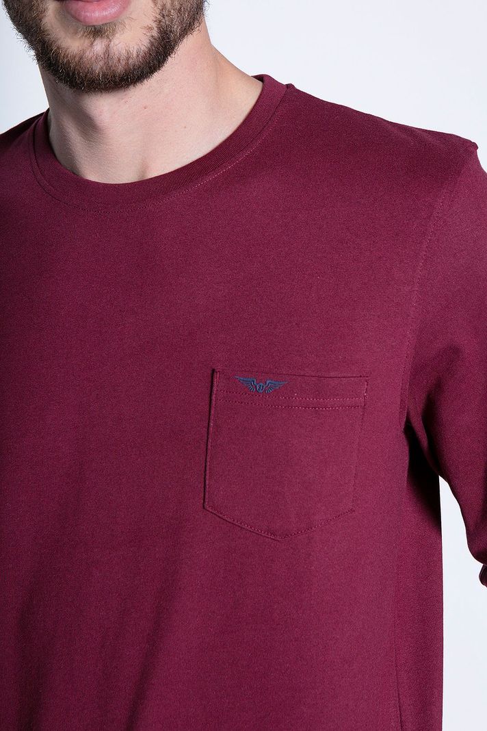 Polera Básica Ml Burgundy-4
