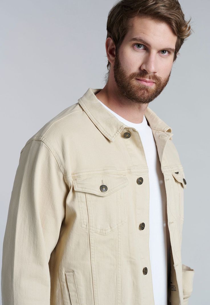 Chaqueta Basica Denim Fj Sand-2