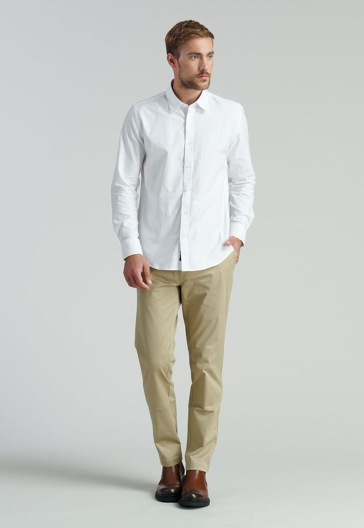 Camisa Sport Oxford Fr White-1