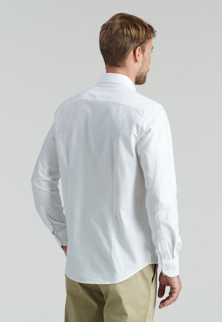 Camisa Sport Oxford Fr White-3