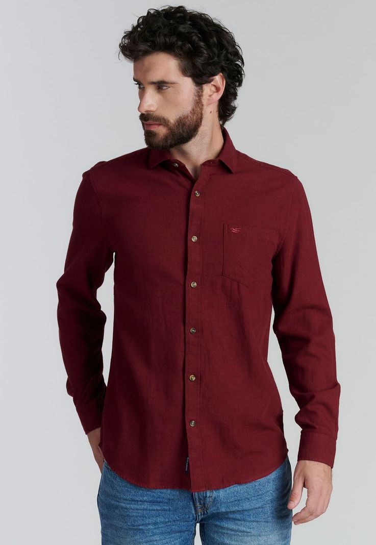 Camisa Weston Fr Red Melange-0