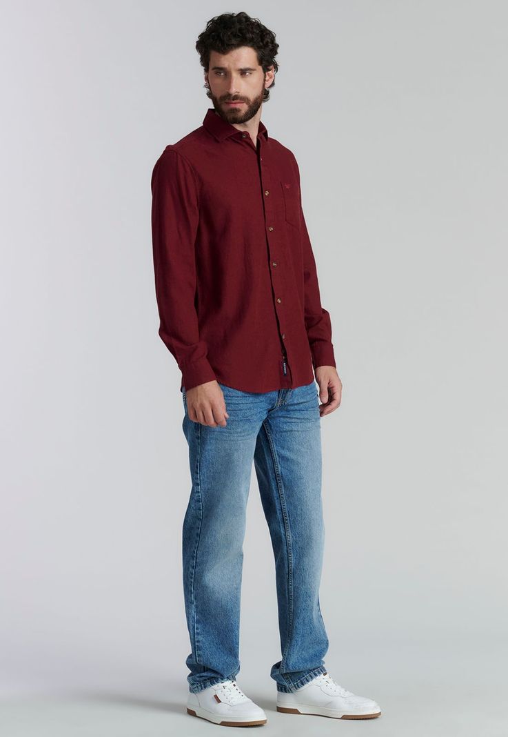 Camisa Weston Fr Red Melange-1