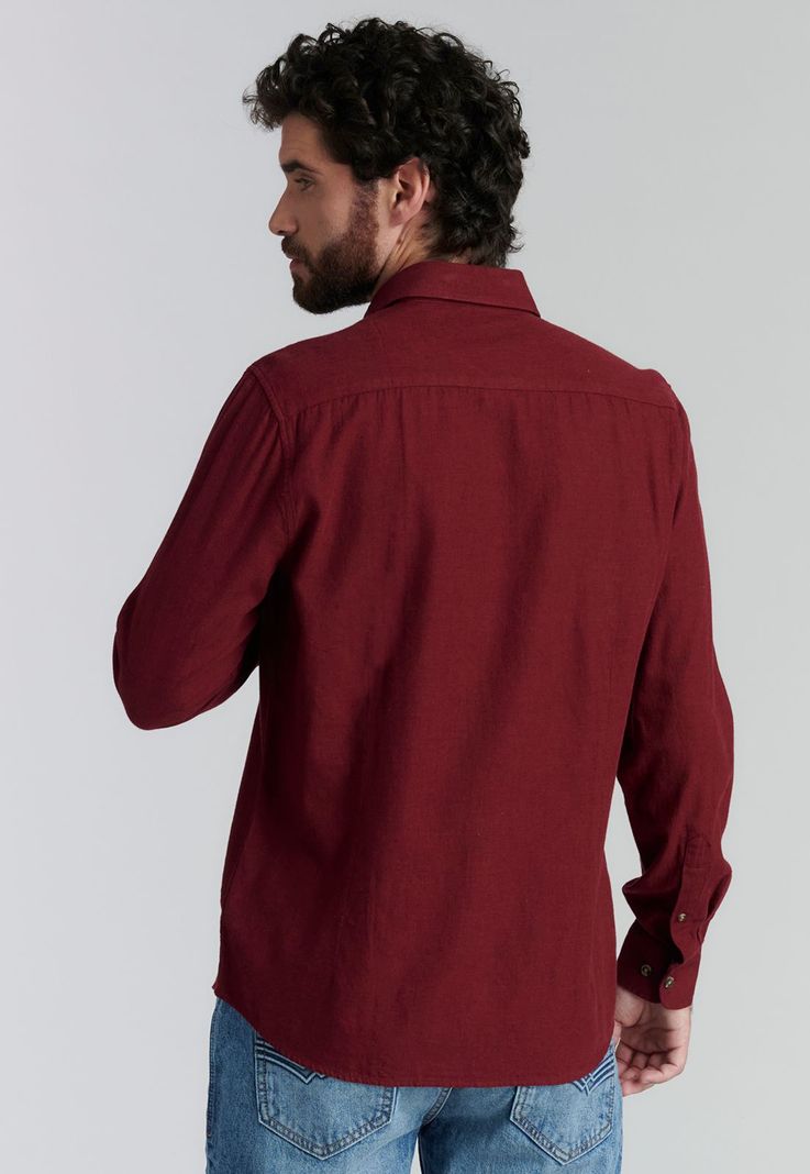 Camisa Weston Fr Red Melange-3