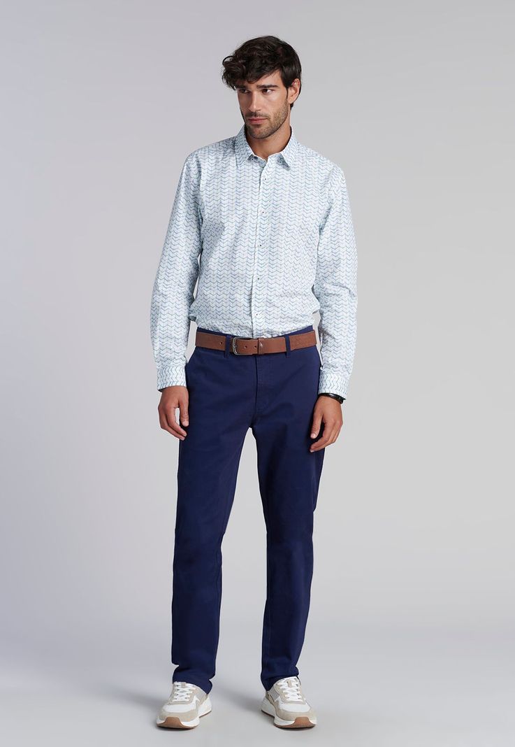 Camisa Estampada  Madison  Fj Green-1