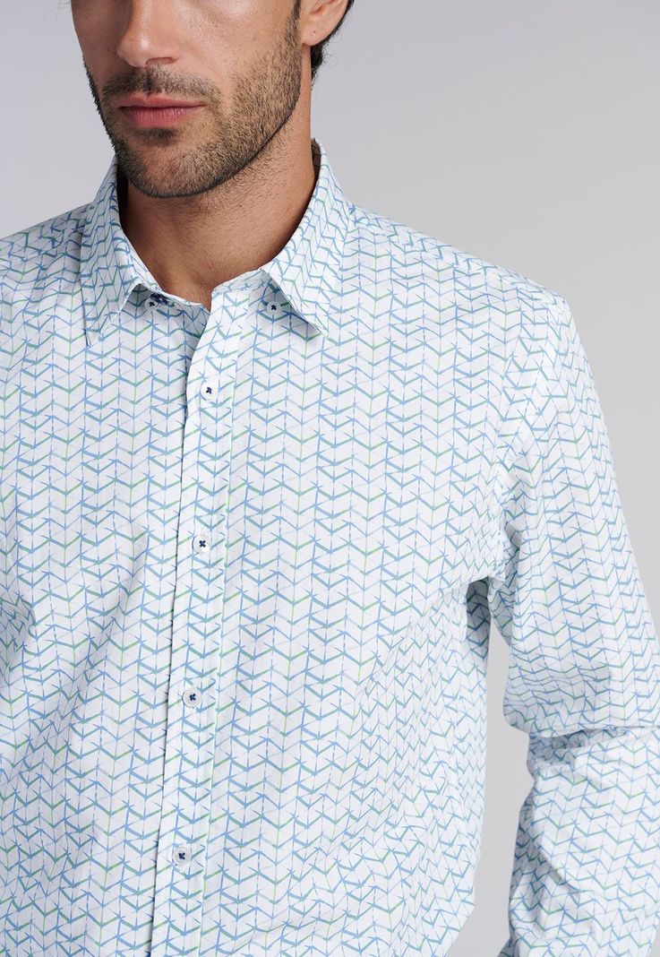 Camisa Estampada  Madison  Fj Green-2