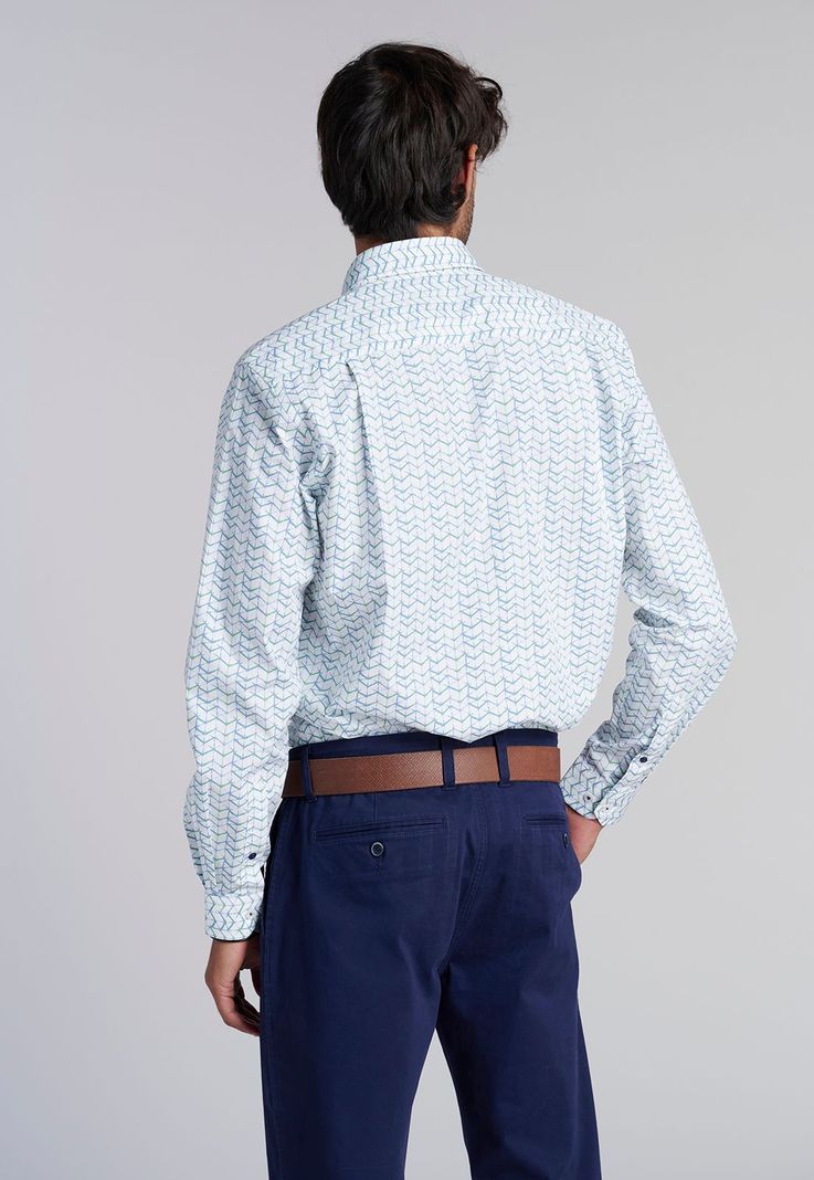 Camisa Estampada  Madison  Fj Green-3