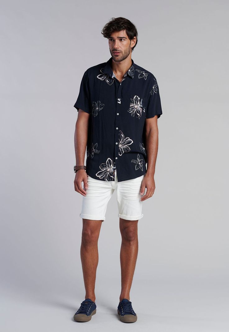 Camisa Estampada Denver Fj Black-1