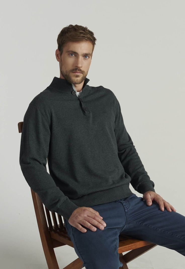 Sweater Bristol F Business Grafito-4