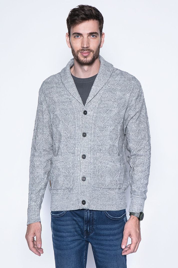 Cardigan Clifton F Lt Grey-0