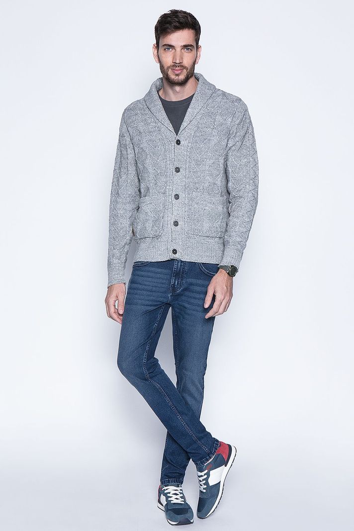 Cardigan Clifton F Lt Grey-3