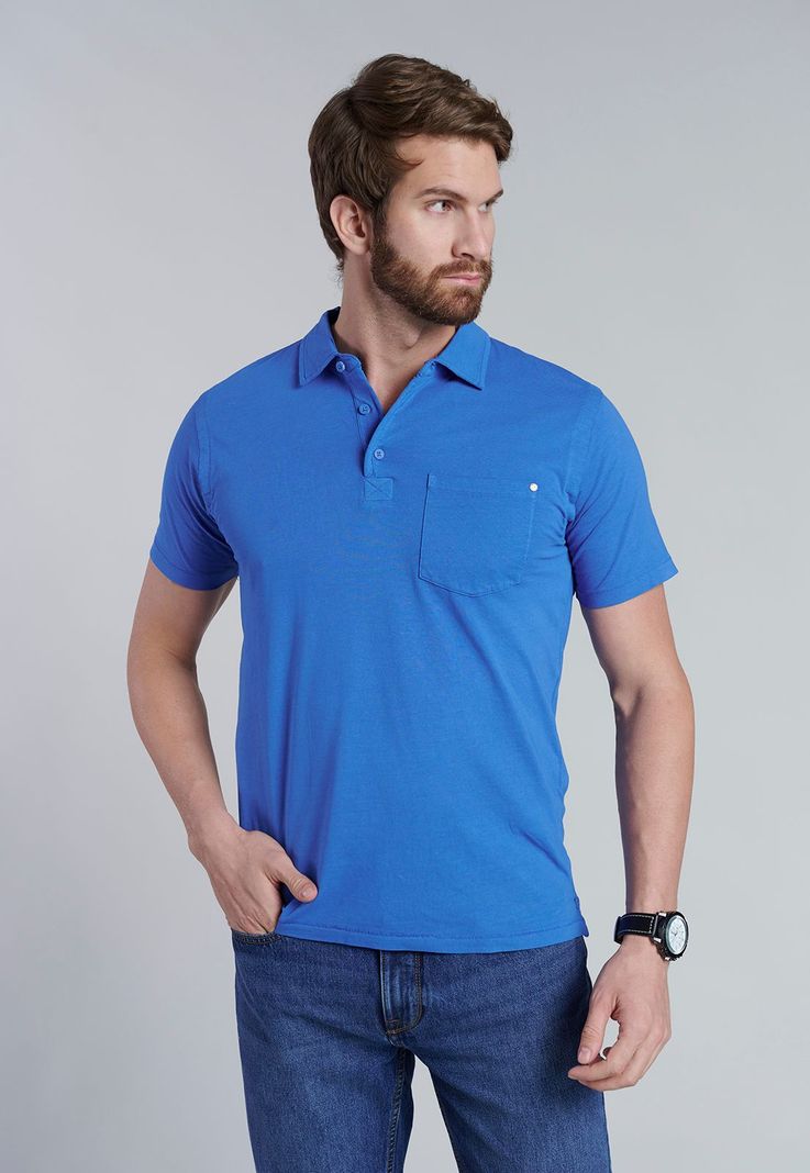 Polera Polo Orlando Lt. Blue Celeste S