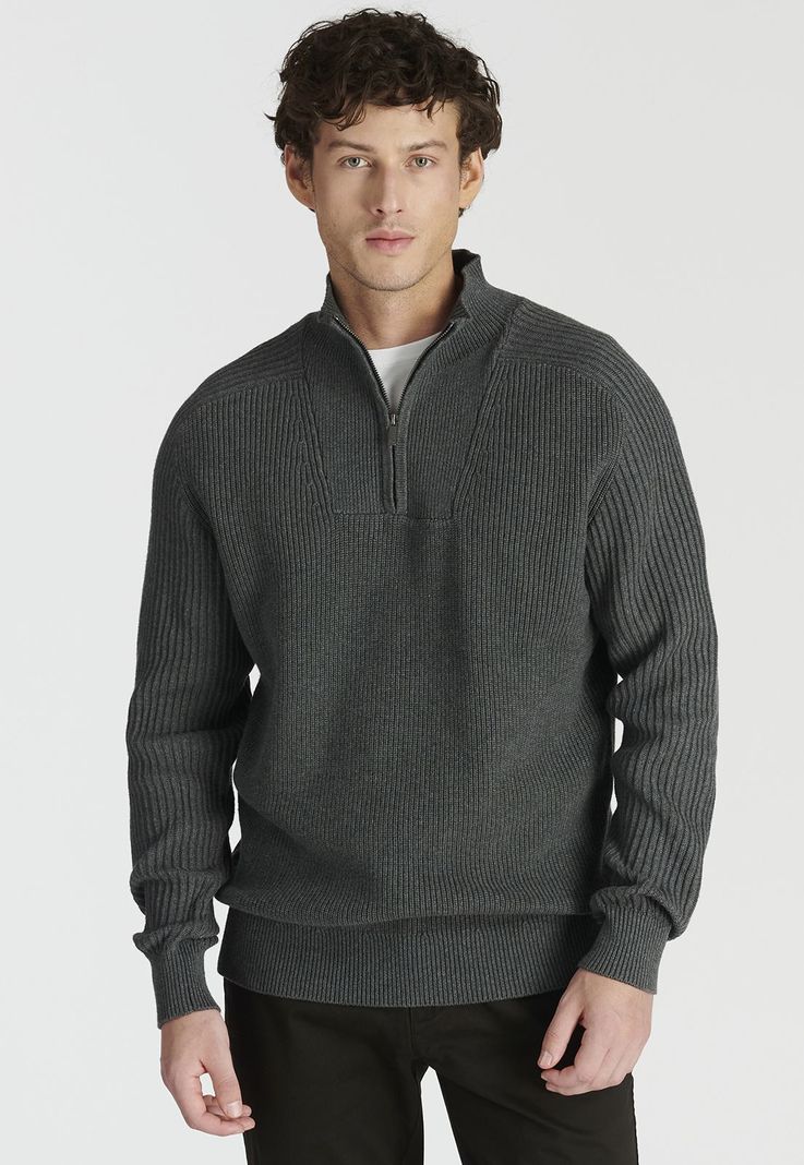 Sweater Murcia Heritage Dk Grey Melange Gris S