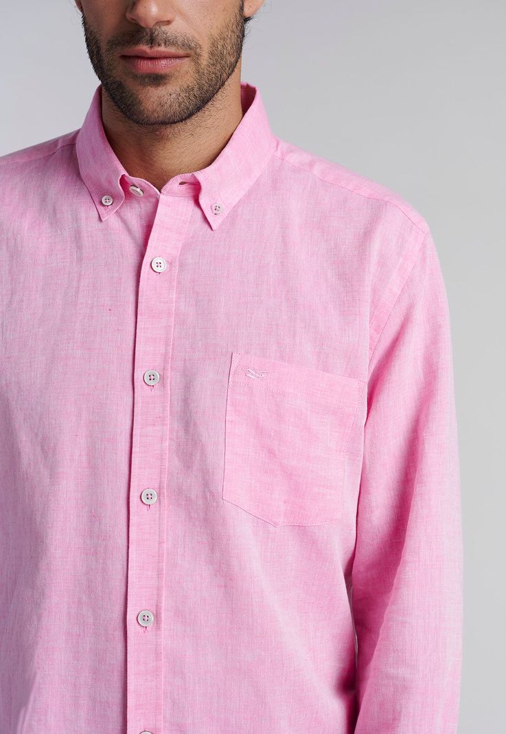 Camisa Sport Lino F Fucsia-2