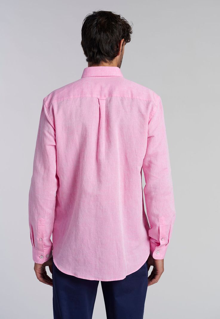 Camisa Sport Lino F Fucsia-3