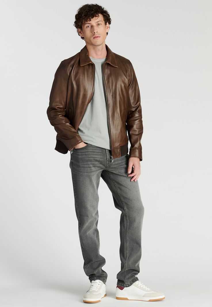Chaqueta Leather Vannes Heritage Brown-1