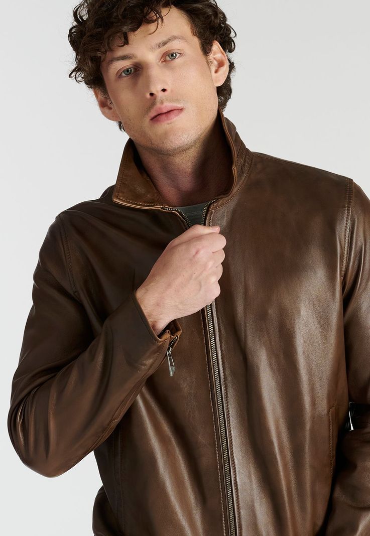 Chaqueta Leather Vannes Heritage Brown-2