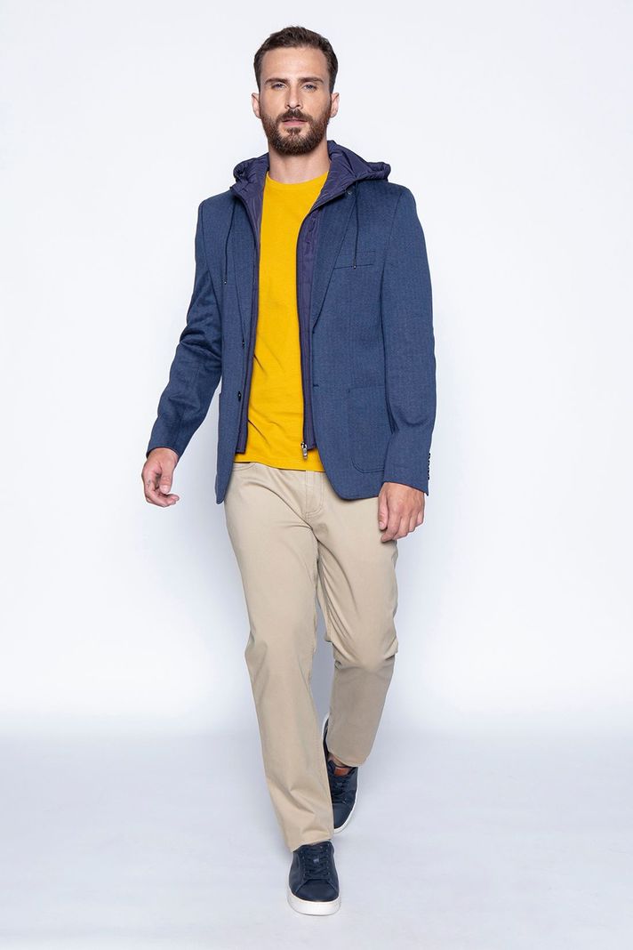 Blazer Knitted Ohio Fj Navy-3
