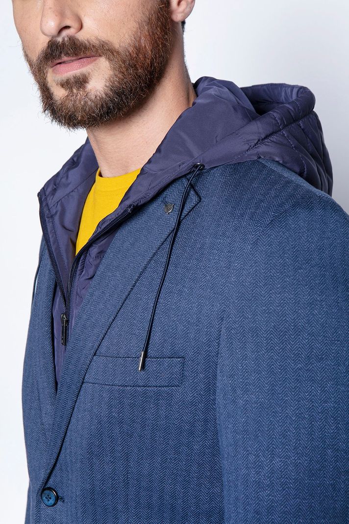 Blazer Knitted Ohio Fj Navy-4