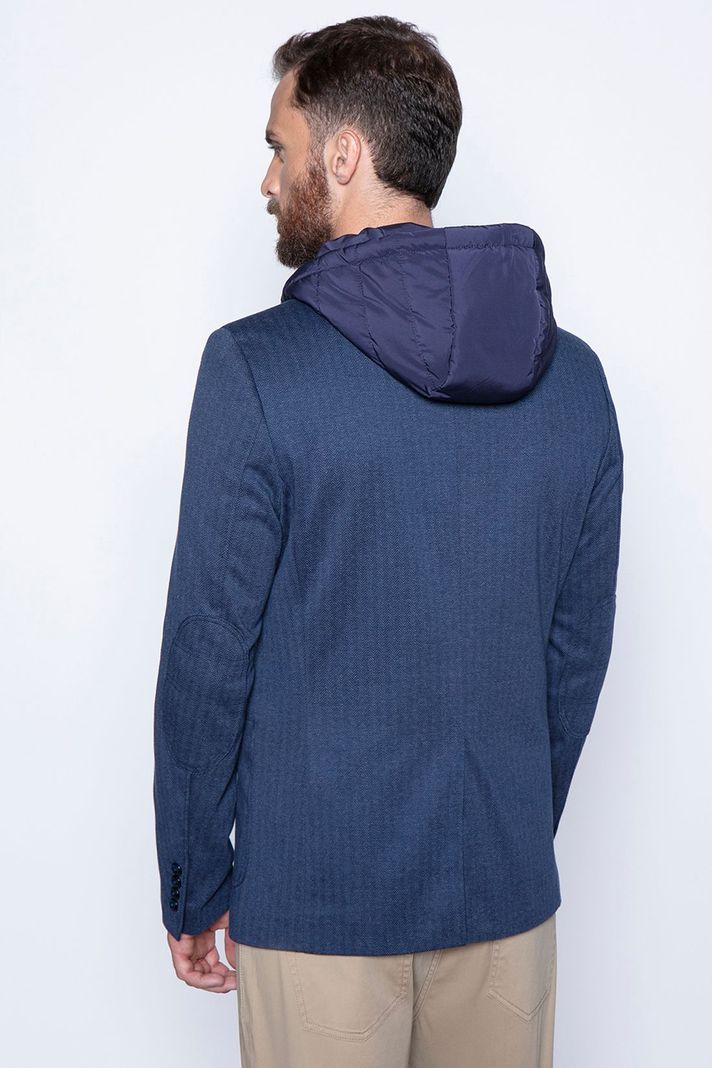 Blazer Knitted Ohio Fj Navy-1