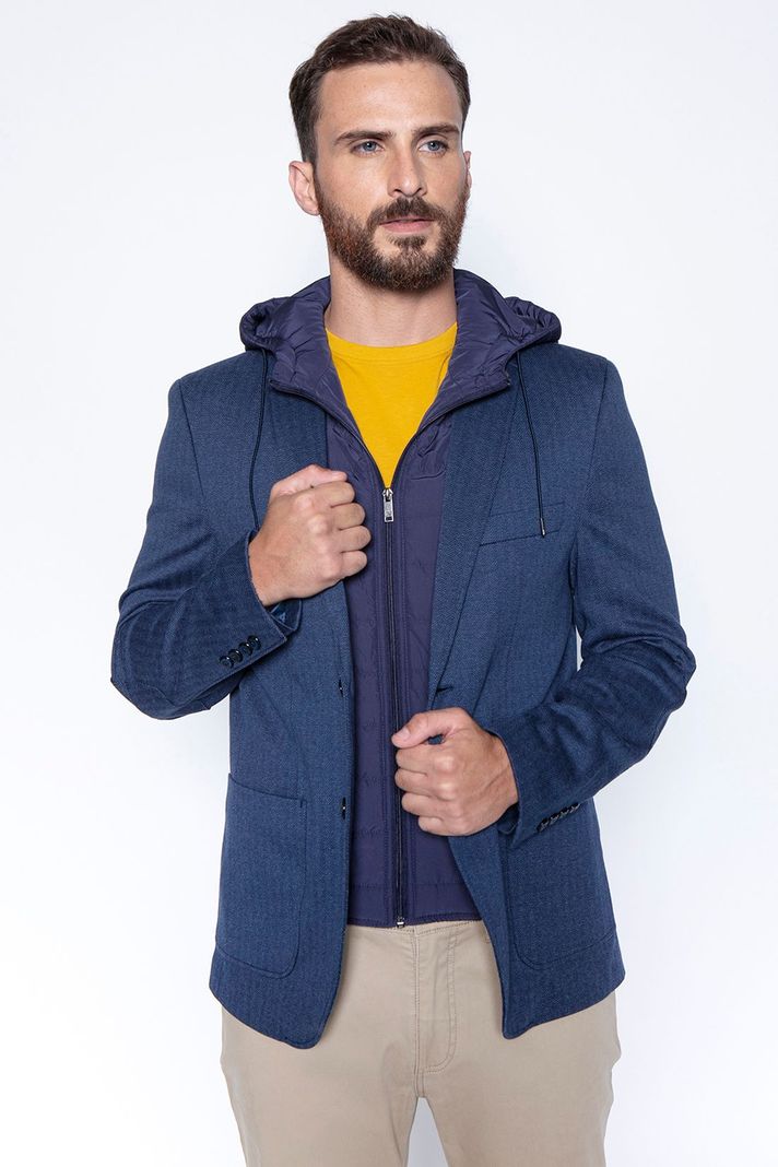 Blazer Knitted Ohio Fj Navy-2