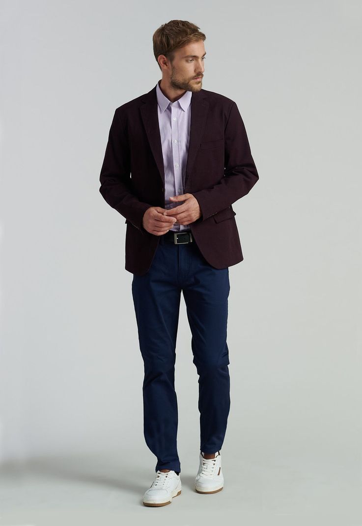 Blazer Stanford F Smart Casual Merlot-1