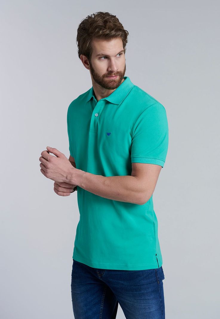 Polera Basica Pique Lt Green-0