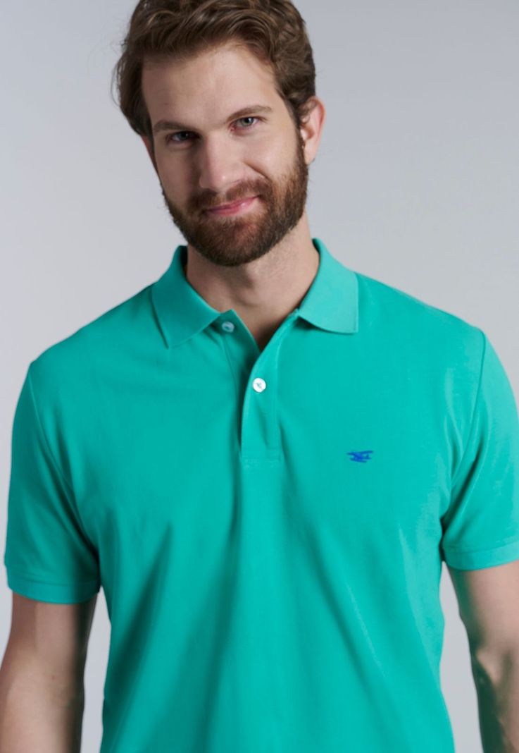 Polera Basica Pique Lt Green-2
