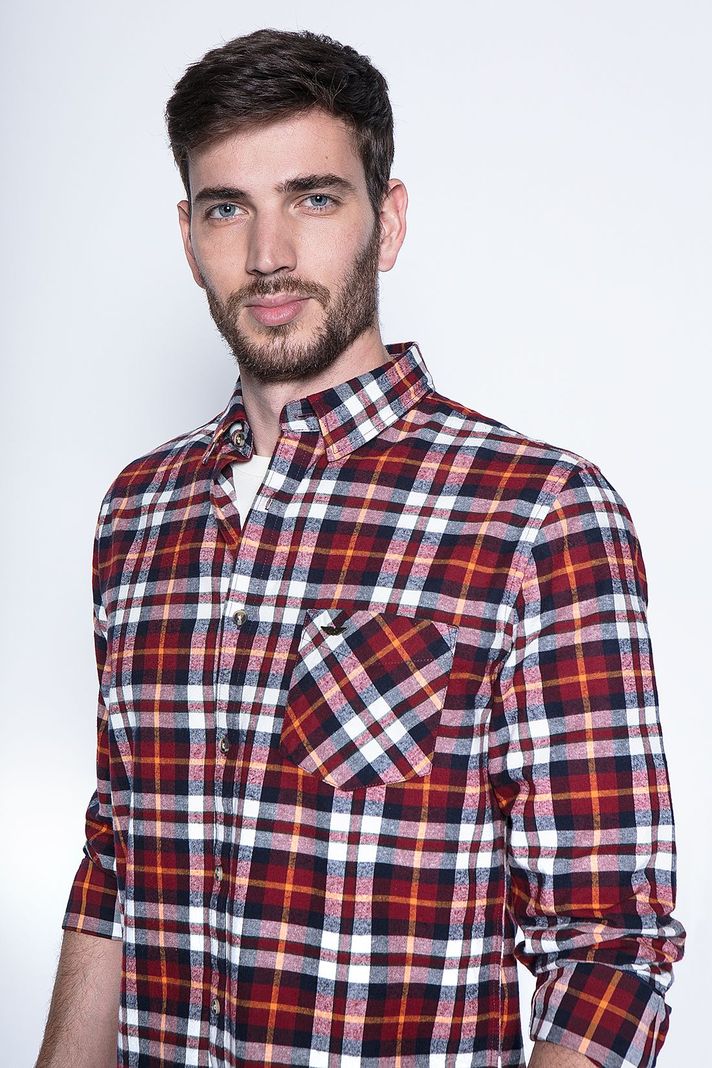 Camisa A Cuadro Baltimore Fj Red-2