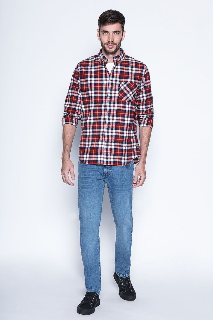 Camisa A Cuadro Baltimore Fj Red-3