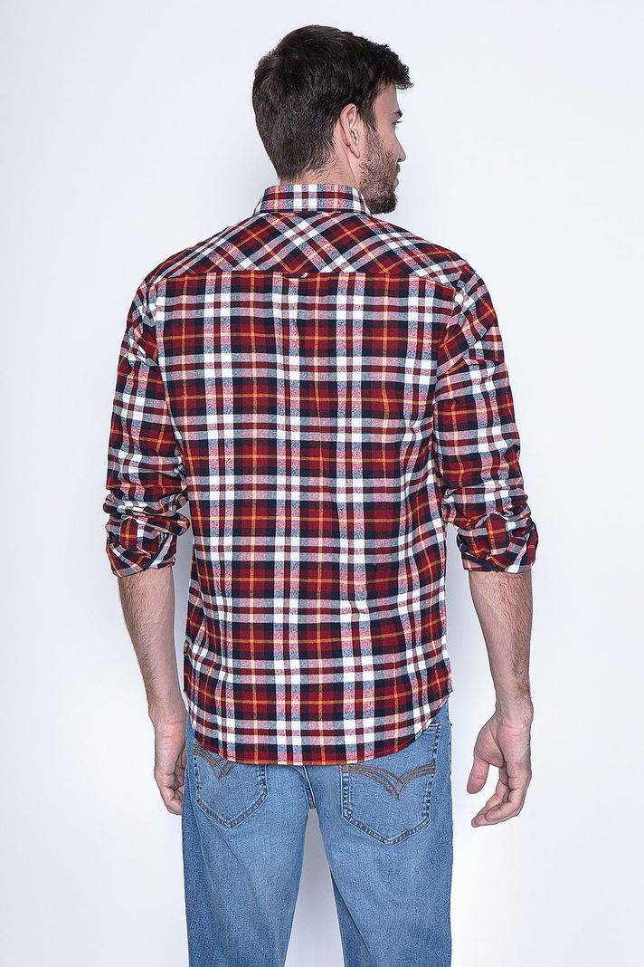 Camisa A Cuadro Baltimore Fj Red-1