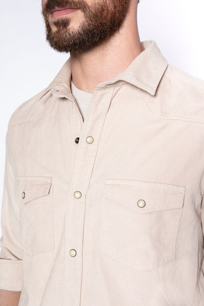 Camisa Corduroy F Sand-2