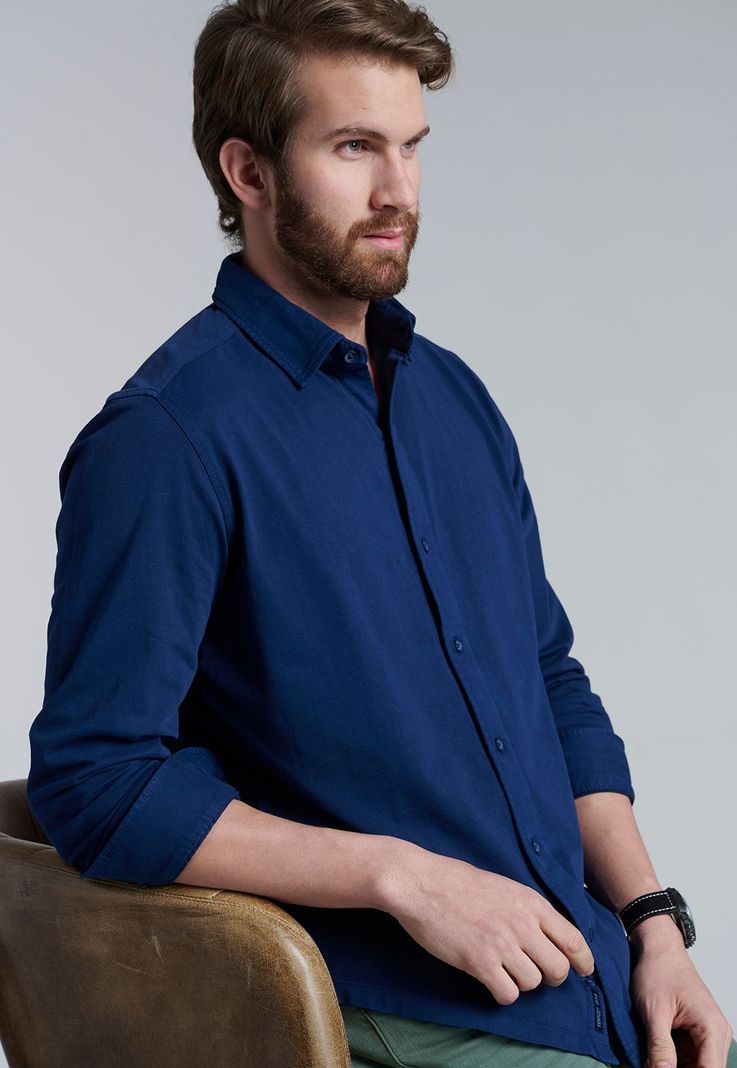 Camisa Jersey Garment Dyed F Navy-4