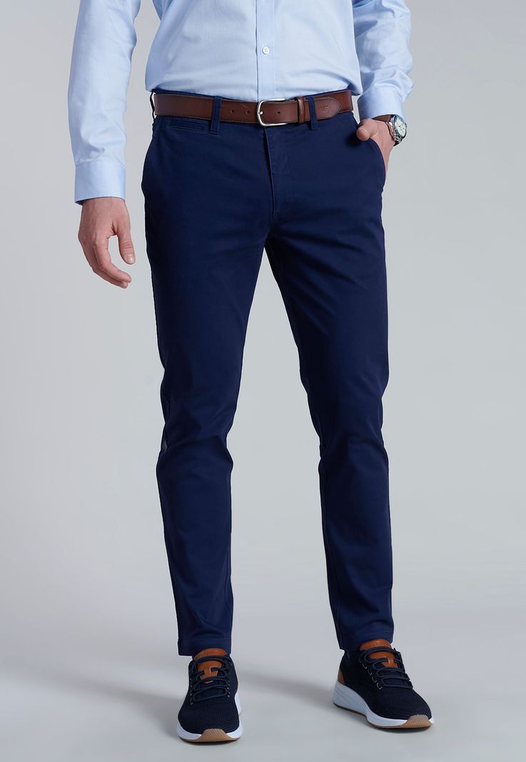 Pantalón Twill Slim /31 Dk.Blue-4