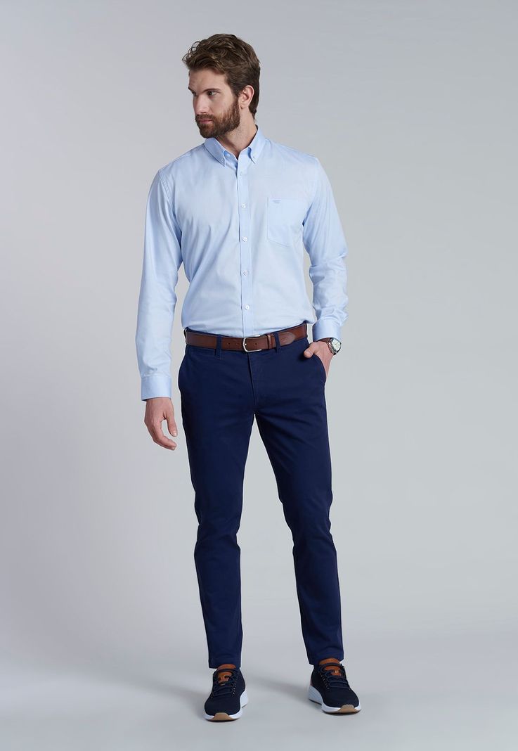 Pantalón Twill Slim /31 Dk.Blue-5