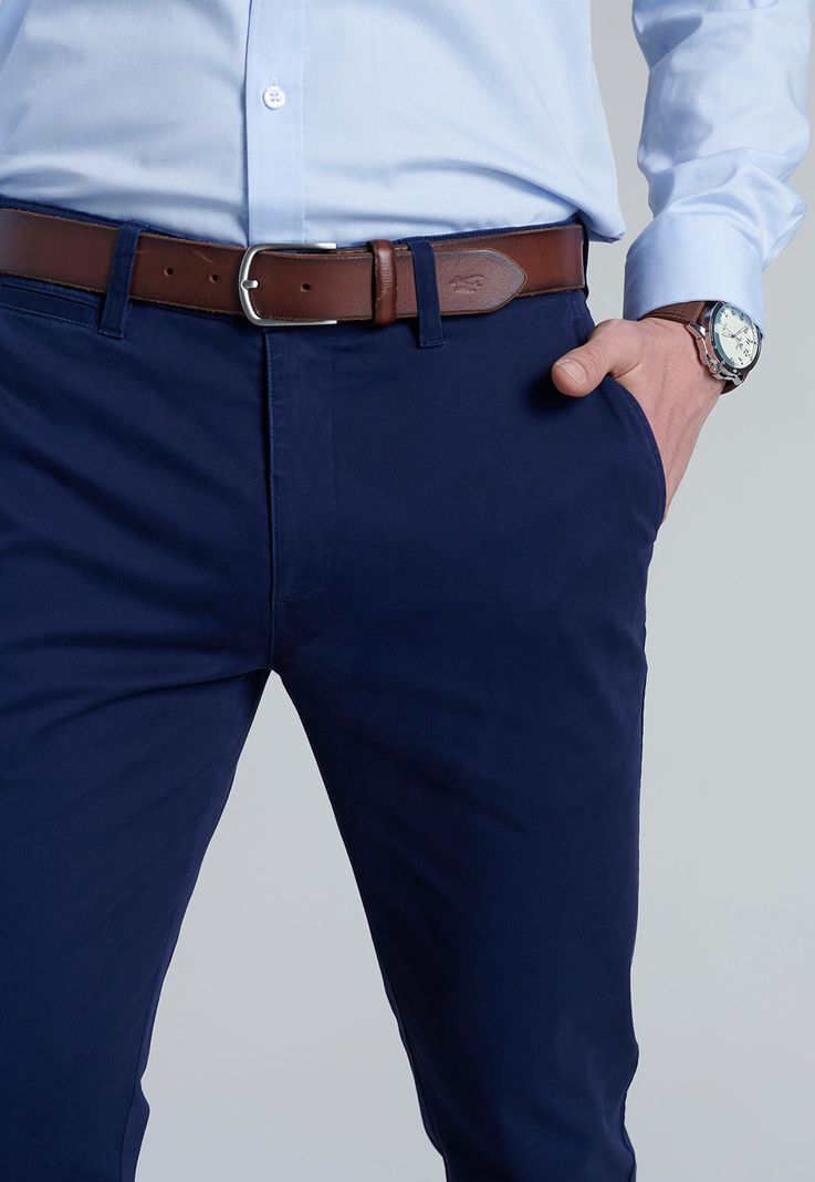 Pantalón Twill Slim /31 Dk.Blue-6