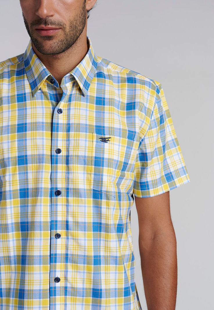 Camisa Checkered Boston  F Yellow-2