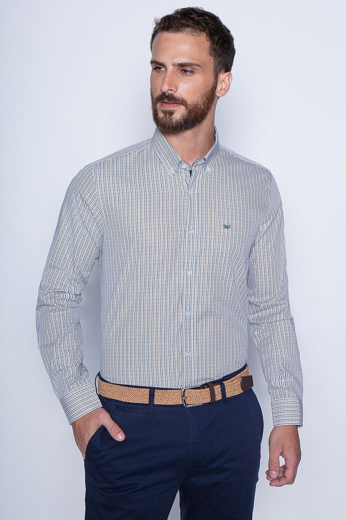 Camisa Cuadro Dakota Sm Mustard Amarillo S