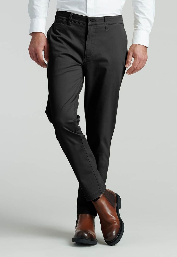 Pantalón Twill Slim /31 Business Black-0