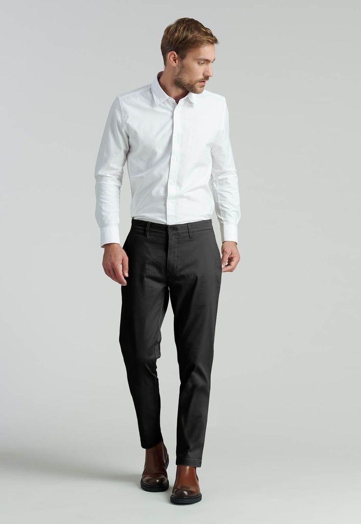 Pantalón Twill Slim /31 Business Black-1