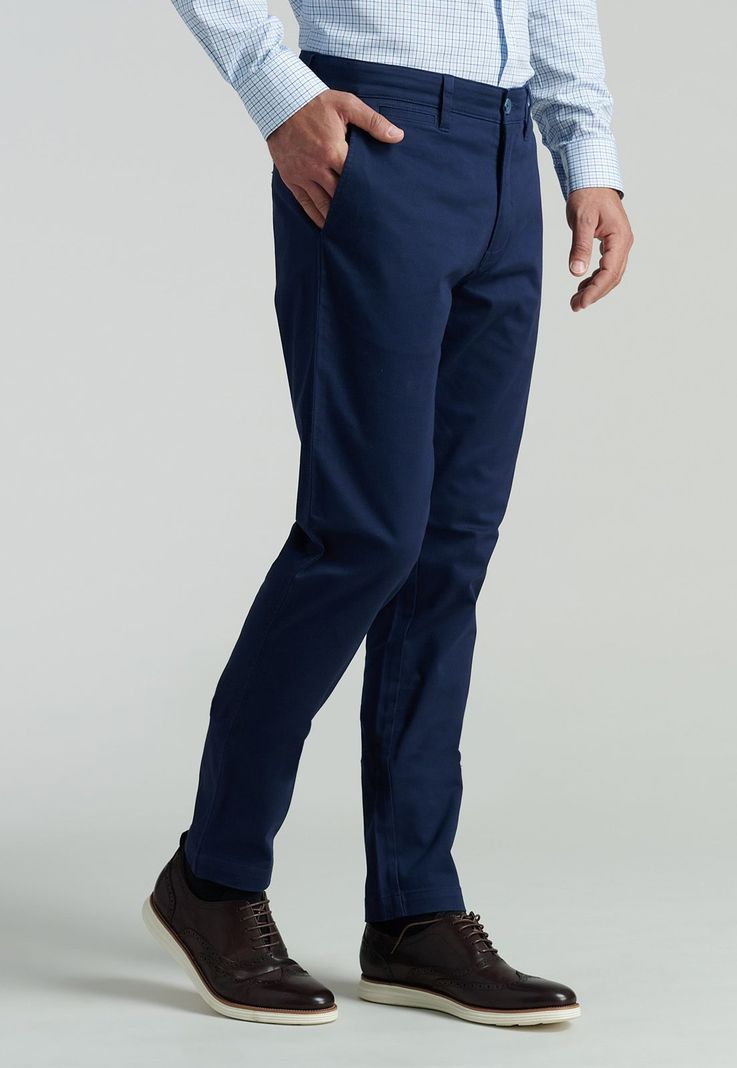 Pantalón Twill Slim /33 Business Dk.Blue-0
