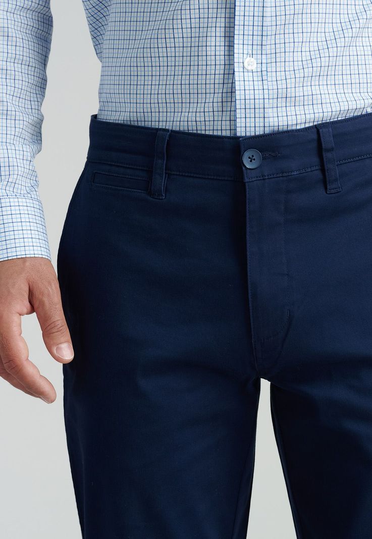 Pantalón Twill Slim /33 Business Dk.Blue-2