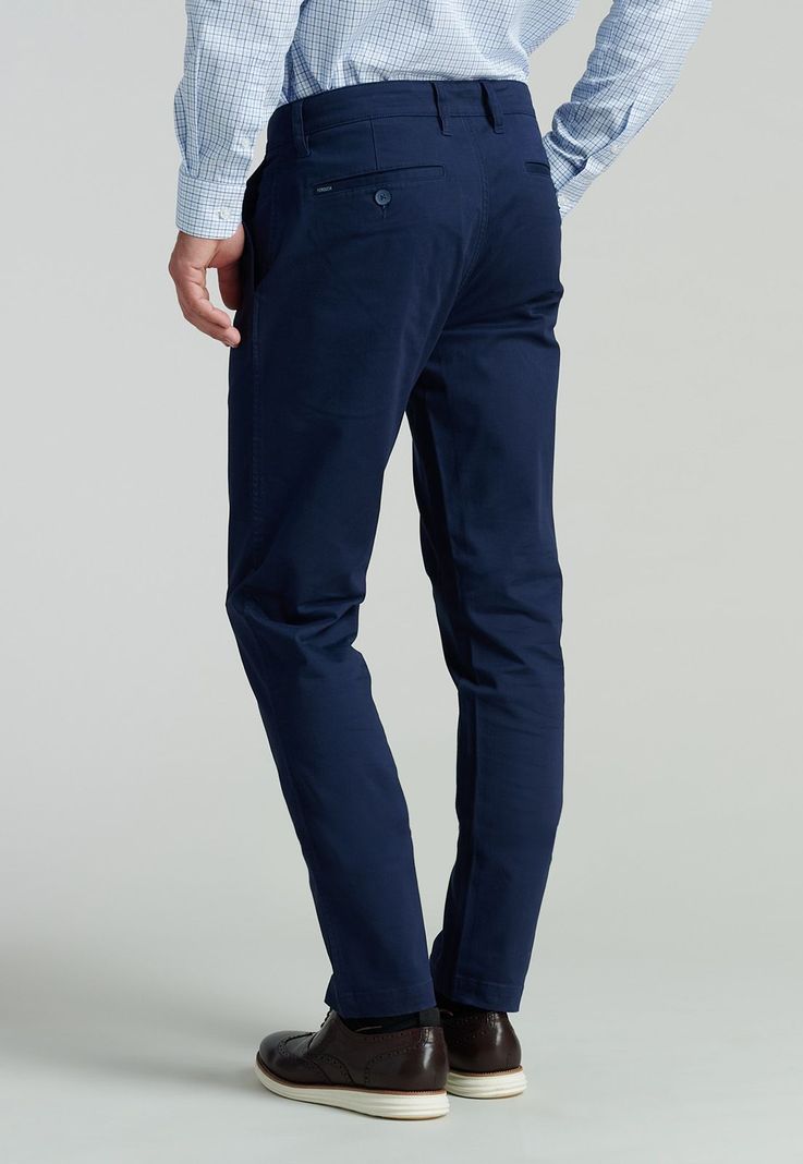 Pantalón Twill Slim /33 Business Dk.Blue-3