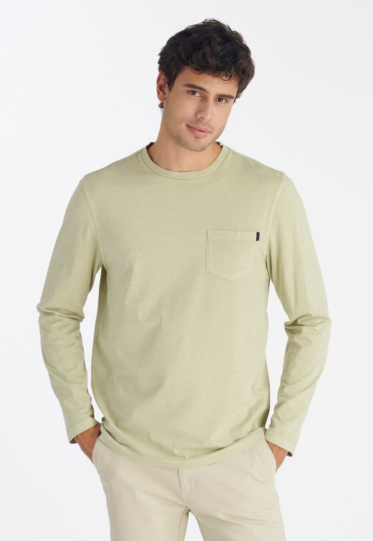 Polera Aysen Casual Sage Cafe S