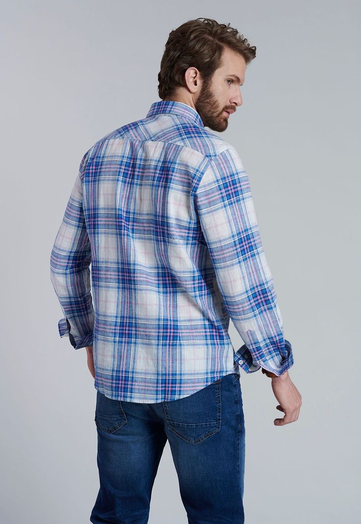 Camisa Checkered Montana Fj Lt Fucsia-3