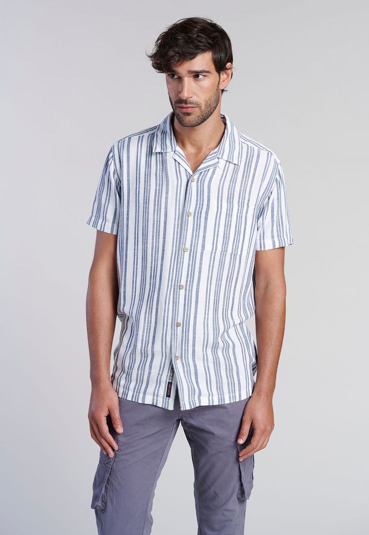Camisa Listada Sport Fj Indigo-0